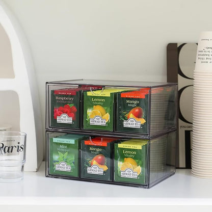 Stackable Acrylic Tea Organizer Set - Field & Blessing