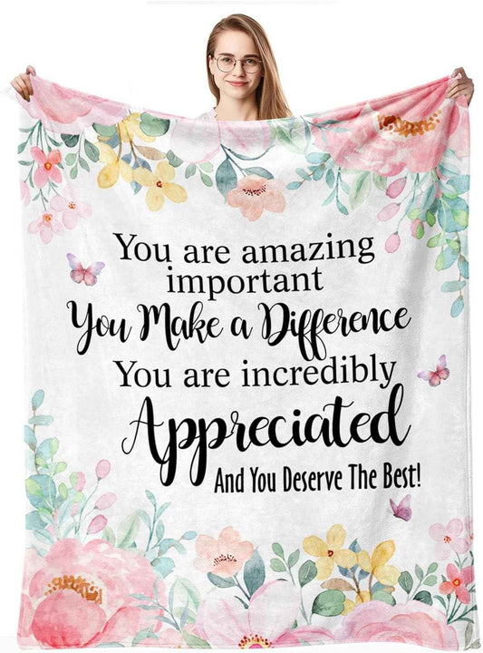 Appreciation Gifts,Appreciation Gifts for Woman,Employee Appreciation Gifts,Appreciation Gifts for Coworkers,Teacher Appreciation Gifts,Coworker Appreciation Gifts Blanket 50" x 60"