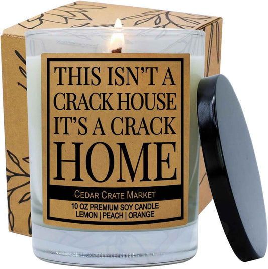 Funny Housewarming Gifts New Home Women Men Couple 2025 - Scented House Warming Candles, Neighbor Present Ideas, Apartment Decor, Hostess, Birthday, Moving, Unique Decor,100% Soy Wax, Made in USA