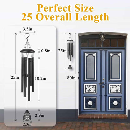 Thank You Gifts for Women Men, 25" Wind Chimes Appreciation Gifts for Coworkers, Pastor Teacher Nurses Boss Employee, Thoughtful Gratitude Gift Ideas for Mother Father Friends