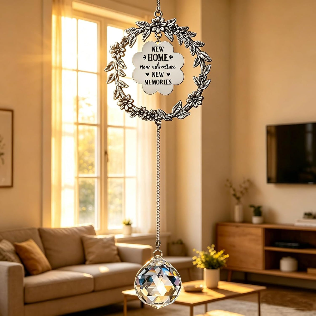 House Warming Gifts New Home, Housewarming Suncatcher, Housewarming Gifts for Women, Men, Friend New Homeowner,New Home Gift Ideas for First Home, New Apartment