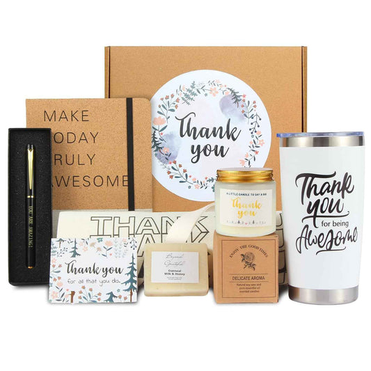Thank You Gifts for Women, Employee Appreciation Gift Baskets, Thank You Gifts for Coworkers, Thank You for Being Awesome, Ideal Gift Baskets for Social Workers, Teachers, Secretaries, Coworkers