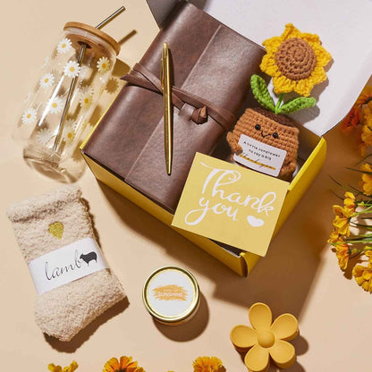 OHATOS Thank You Gifts for Women-8 Pcs Teacher Appreciation Gifts, Employee Appreciation Gift Basket for Mom Friends Boss Coworkers Employees Teacher Nurse Secretary Mentor Leader with Thank You Cards