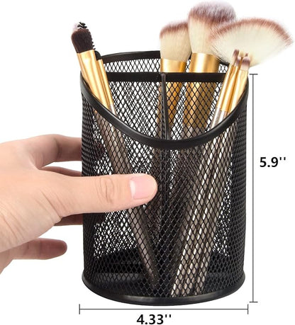 Two-Pack Three-Compartment Mesh Pen Holders - Field & Blessing