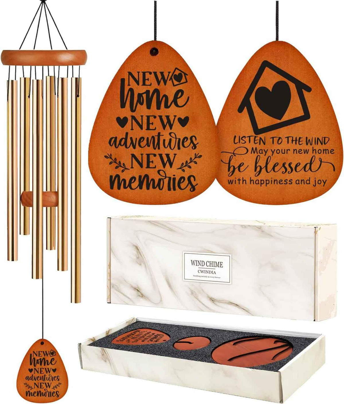 House Warming Gifts New Home 35" Wind Chimes Gift Ideas for Men Women Housewarming Gifts New Home