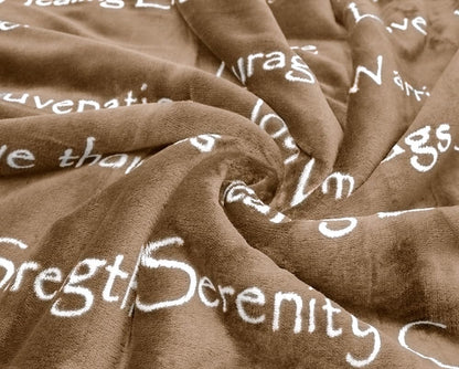 Compassion Blanket (Brand)- Strength Courage Super Soft Warm Hugs, Get