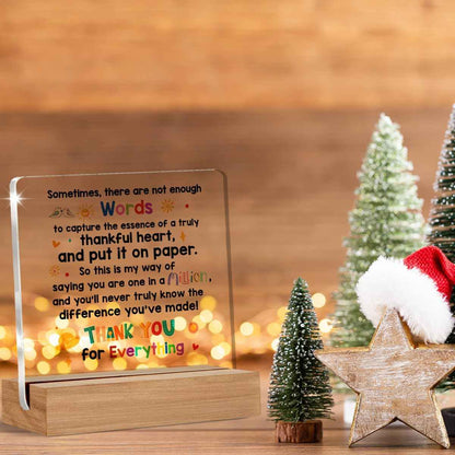 Appreciation Gifts | Thank You Gifts for Coworkers, Friends, Thank You Gift for Women, Men, Desk Decor 4 x 4 Inches