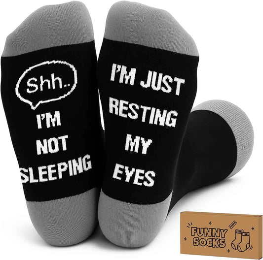 Funny Birthday Gifts for Men Dad Father Husband Grandpa from Daughter | Novelty Socks thanksgiving White Elephant Gag Gift for Adult