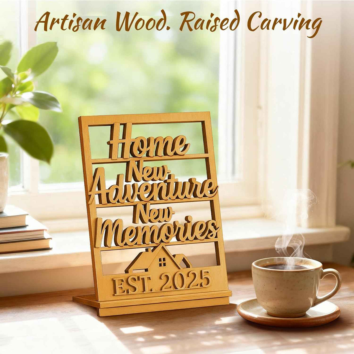 Housewarming Gifts New Home: Farmhouse Wooden Sign - Entry Table Decor for New Homeowners