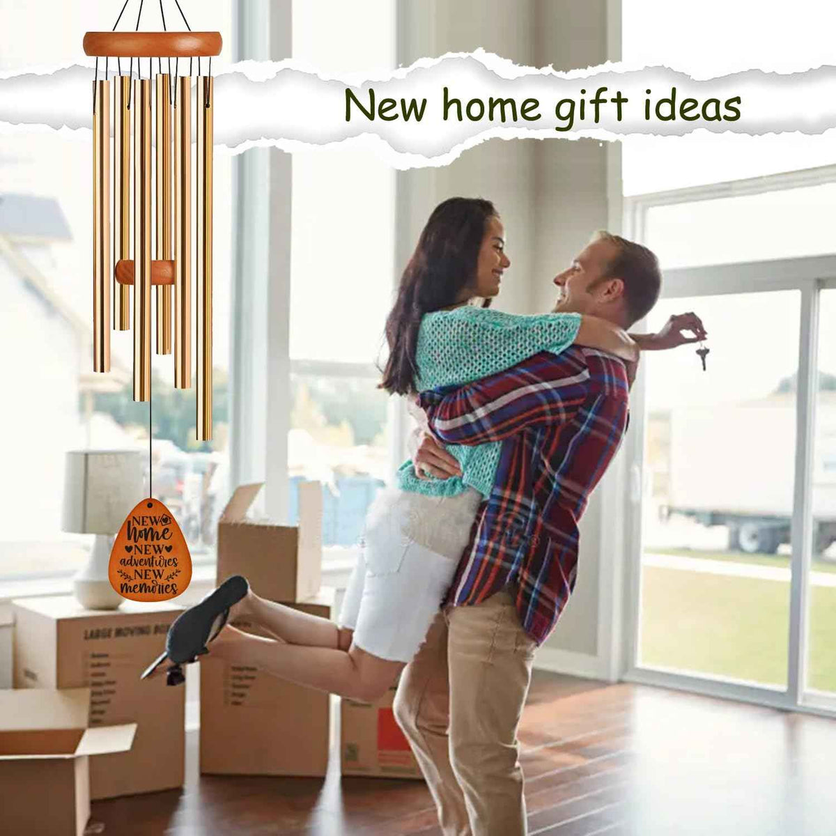 House Warming Gifts New Home 35" Wind Chimes Gift Ideas for Men Women Housewarming Gifts New Home