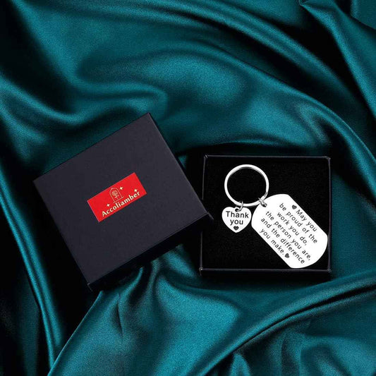 Employee Appreciation Gift for Coworker Leaving Gift for Women Men Keychain Going Away Farewell Good Bye Retirement Thank You Appreciation Birthday Christmas Women Men Female Male Inspirational