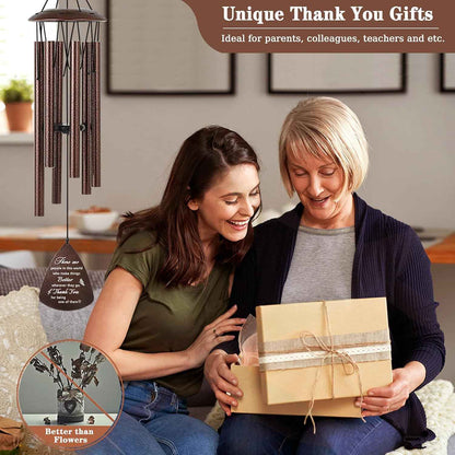 Soopau Thank You Gifts for Women Men, 32" Wind Chimes Thank You Gifts, Appreciation Gifts for Employee Coworkers Colleague Teachers Nurses, Thanksgiving Day Gifts for Family Friends