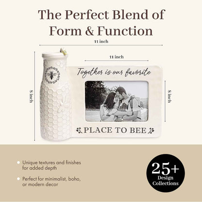 Ceramic Bee Vase & Photo Frame