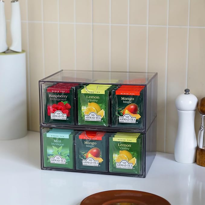 Stackable Acrylic Tea Organizer Set - Field & Blessing