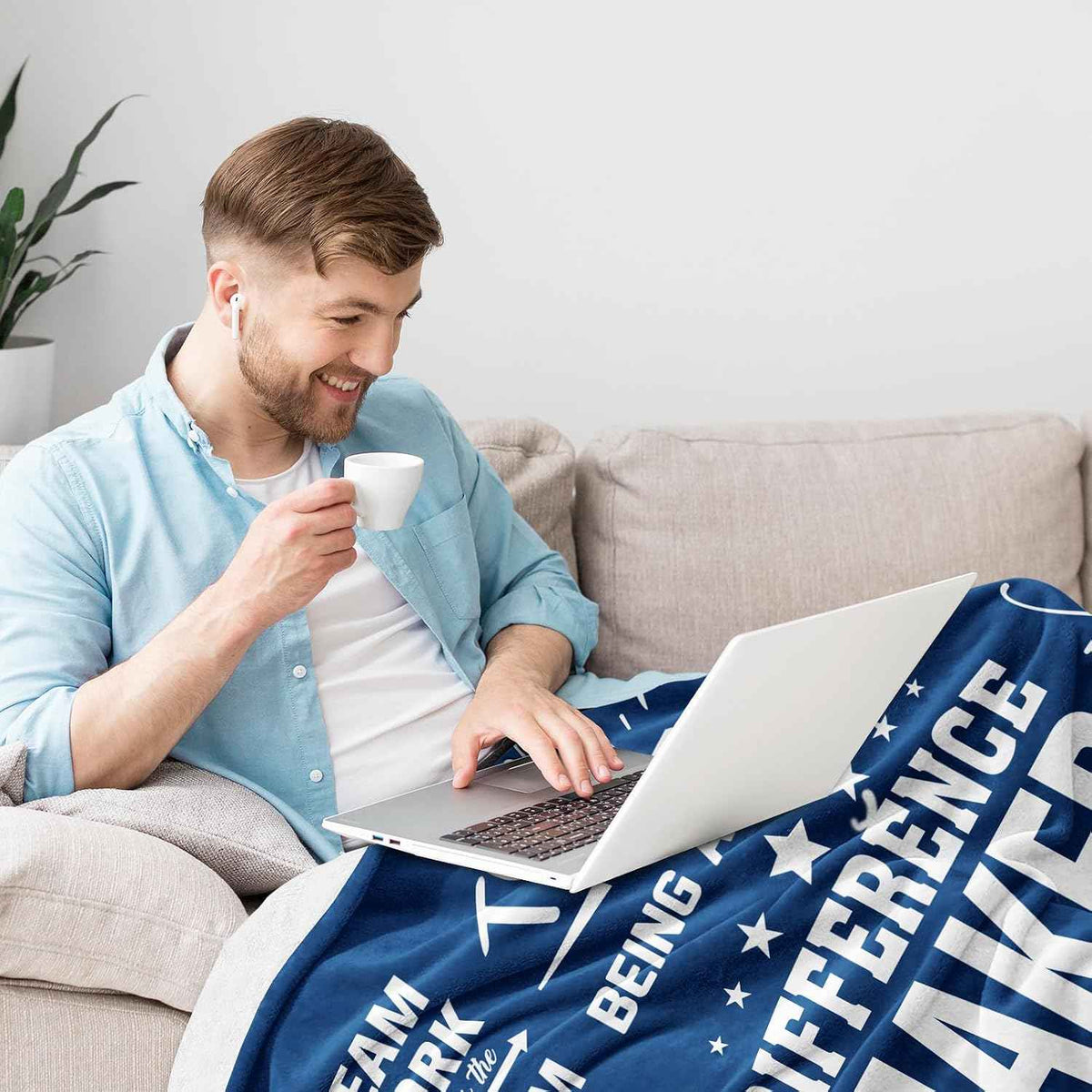 Men's Employee Appreciation Throw Blanket