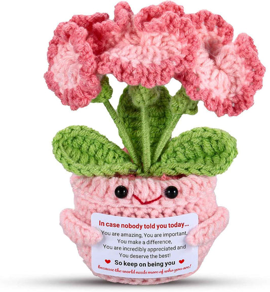 NUBARKO Thank You Appreciation Gifts for Women Men Friends Coworkers Inspirational Gift Ideas Get Well Soon Feel Better Gifts Crochet for Women Men Birthday Gift Ideas