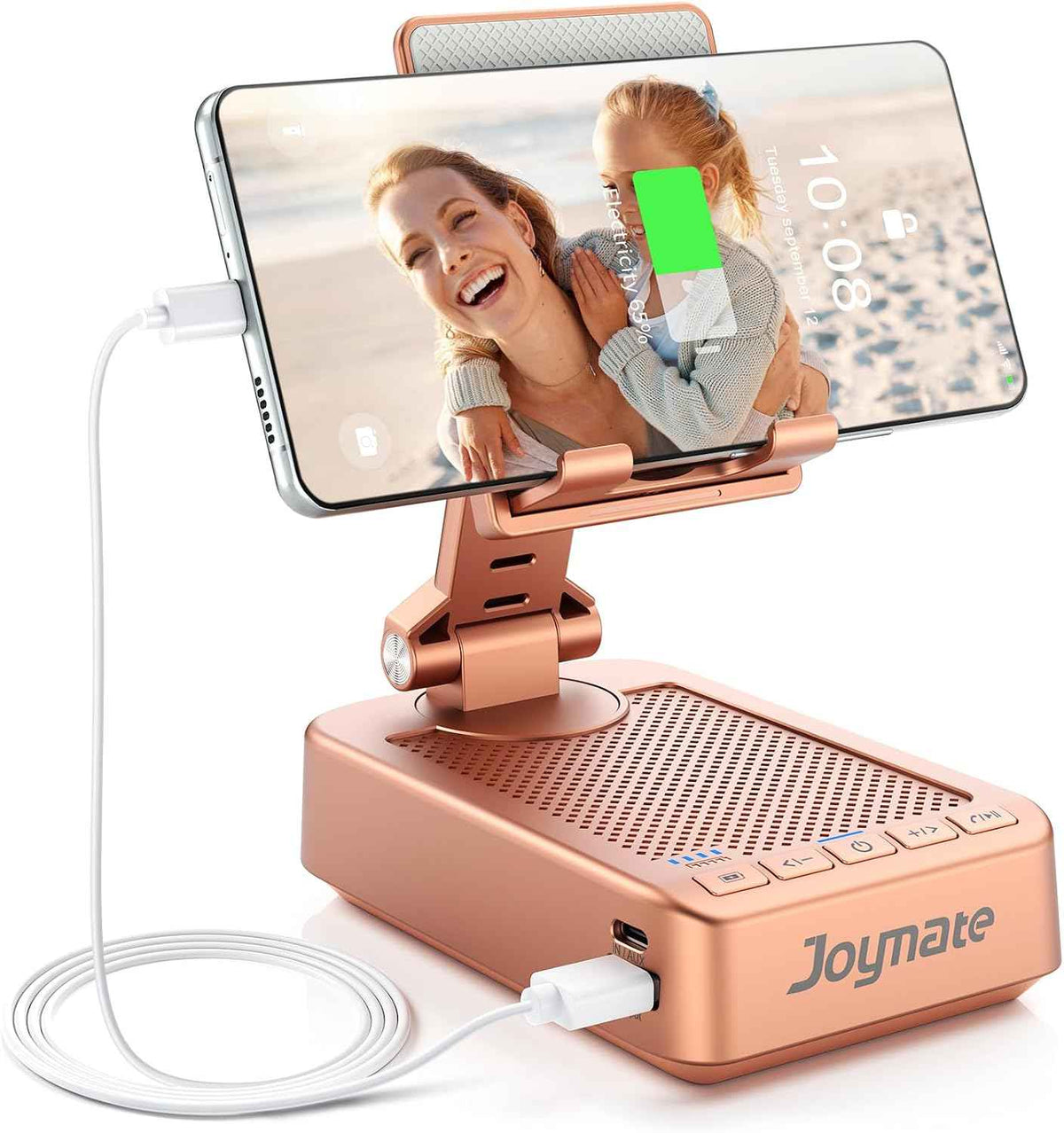 Gifts for Women Girls, Bluetooth Speaker Phone Stand with Charging Function