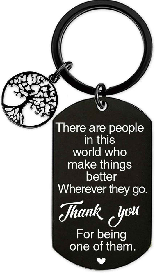 Thank You Gifts Appreciation Keychain - Employee Volunteer Appreciation Gift for Women Men, Teacher Nurse Coworkers Keychains