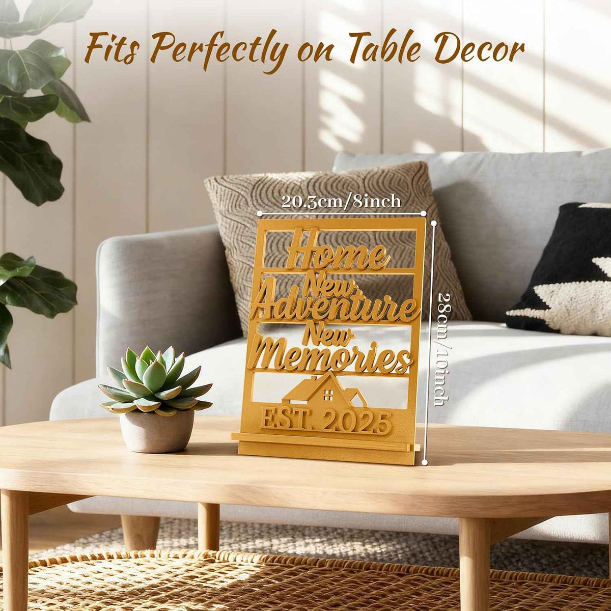 Housewarming Gifts New Home: Farmhouse Wooden Sign - Entry Table Decor for New Homeowners