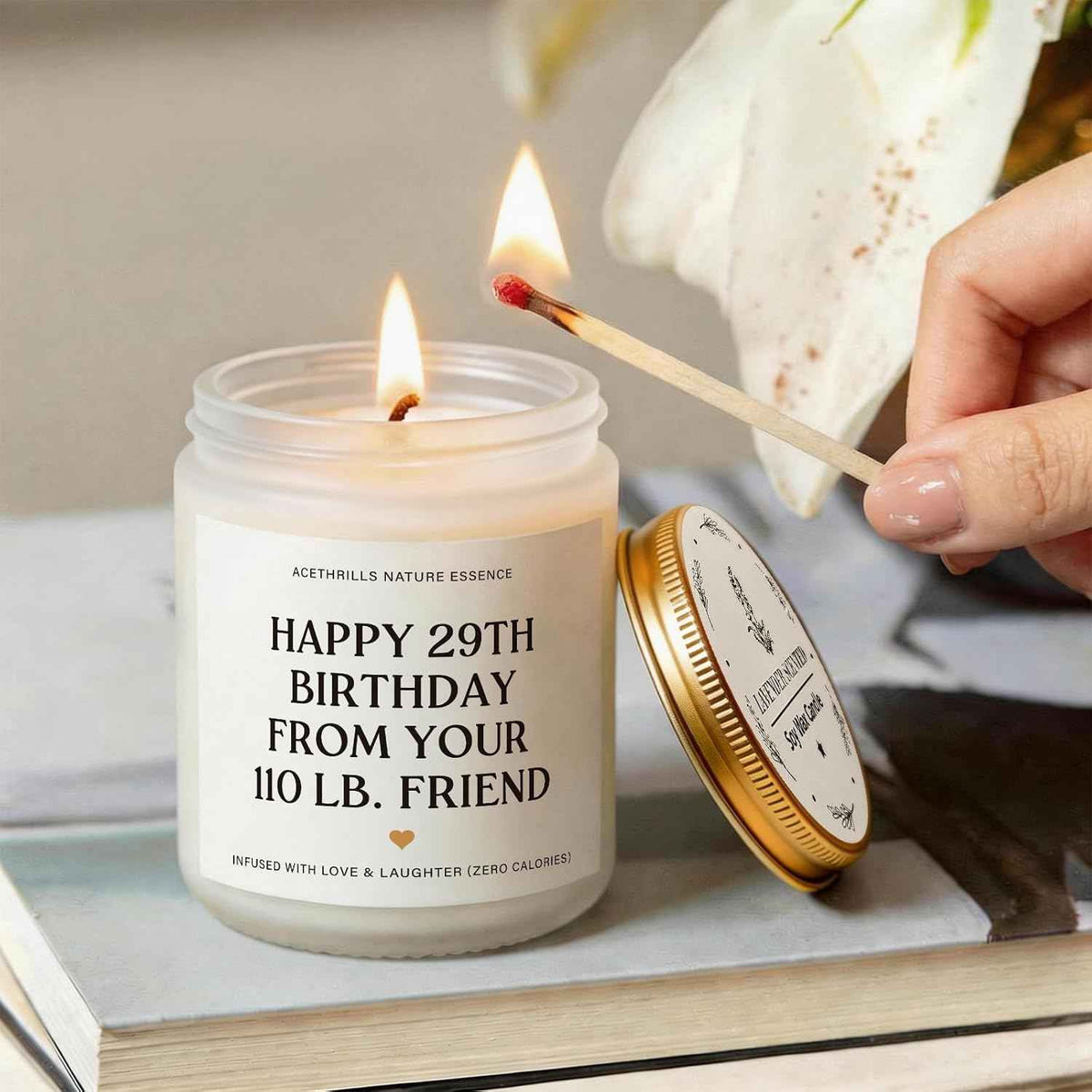 Best Friend Birthday Gifts for Women Friendship - Lavender Scented Candle
