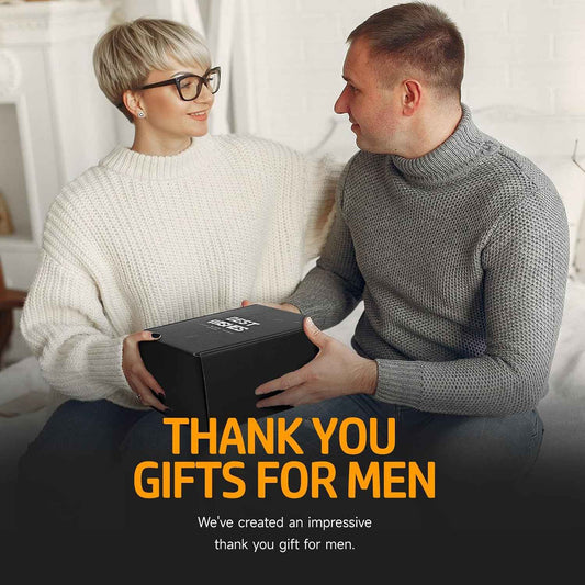 Suhctuptx Thank You Gifts for Men, Christmas Appreciation Gifts for Employee Coworker Teacher Boss Chaos Coordinator Dad Husband Friend, Inspirational Birthday Fathers Day Present Box