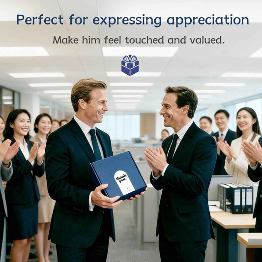 HOOHONOR Employee Appreciation Gifts, Thank You Gifts for Men Coworkers, Gift Basket for Men, Thank You Basket for Team Mentor Friends Leaders Boss, Difference Maker Gift Box