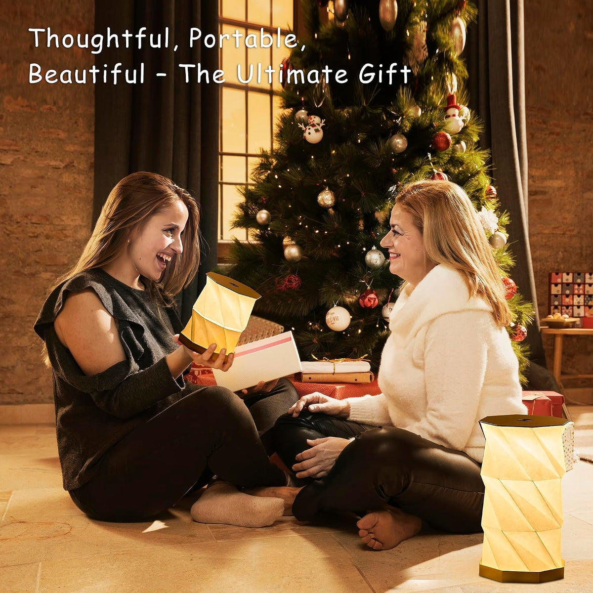Portable Desk Lamp - Ultra Thin 0.7" Lightweight 0.28lb, Foldable Paper Lamp with Zinc Alloy Base, Rechargeable Mini Lamp for Home Decor, Travel, Dorm & Small Spaces, Gift for Travelers, Birthday