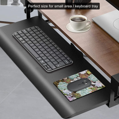 Small Mouse Pad Cute, Mini Mouse Pads for Wireless Mouse and Laptop, Travel Mousepad with Designs - Pretty Succulent, Portable Mousepads - 5.5 x 7 in, Computer Accessories for Women