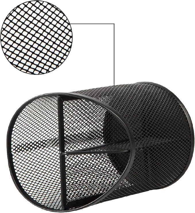 Two-Pack Three-Compartment Mesh Pen Holders - Field & Blessing
