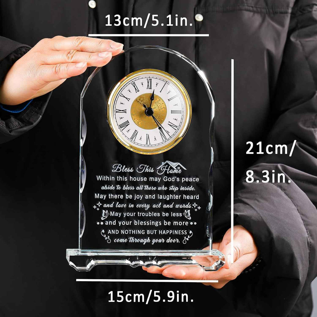 House Warming Gifts New Home, Housewarming Clock Gifts for Women Couples | New Home Gift Ideas, Housewarming Gifts for Friends Homeowners, Closing Gifts for House Buyers