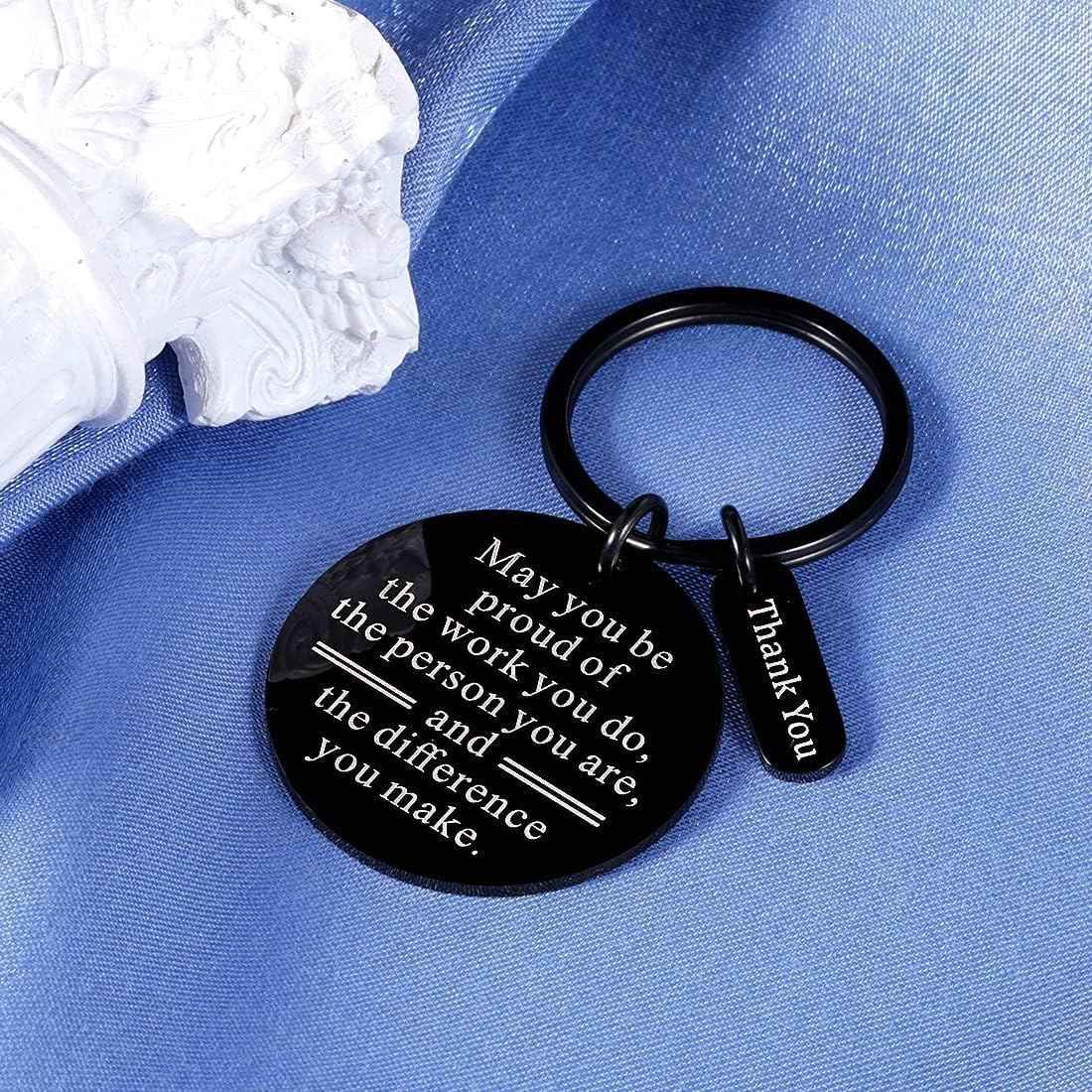 Thank You Gifts for Men Women Keychain, Coworkers Christmas Gifts for Christmas Stocking Stuffers Inspirational Appreciation Gift for Coworker Boss Nurse Teacher Friends Sentimental Gift Ideas Bulk
