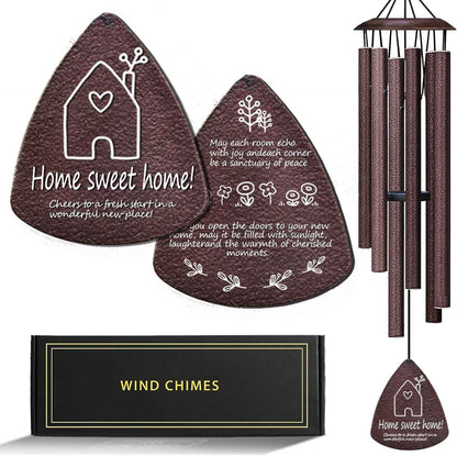 Housewarming Gifts for New Home, Home Sweet Home，House Warming Gift，New Home Gift Ideas，BestGifts for Housewarming，House Warming Gifts for Women or Men，Home Sweet Home，37 Inch Wind Chimes-Bronze