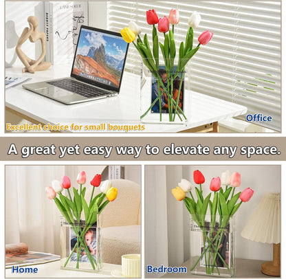 Acrylic Book-Shaped Photo Vase