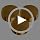 Abaodam Brass Round Paperweights 1.57 Inch Solid Decorative Weights