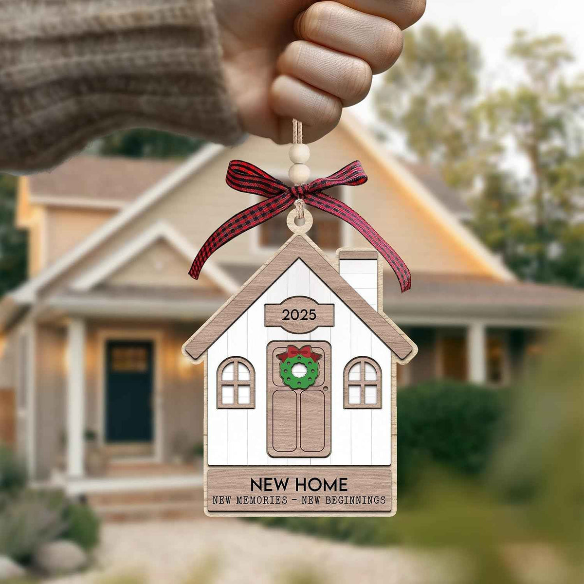 House Warming Gifts New Home - Housewarming Gifts for New House - Housewarming Gift Presents for Women, Couple - New House New Beginning -New House Owners Gift Ideas - Wooden Home Ornament 2025