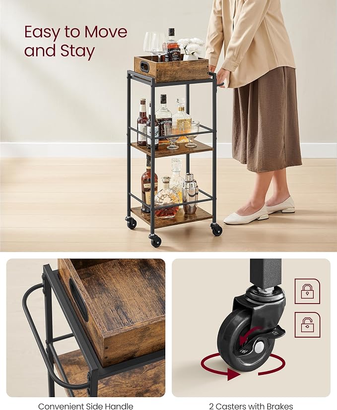 Three-Tier Kitchen Serving Cart - Field & Blessing