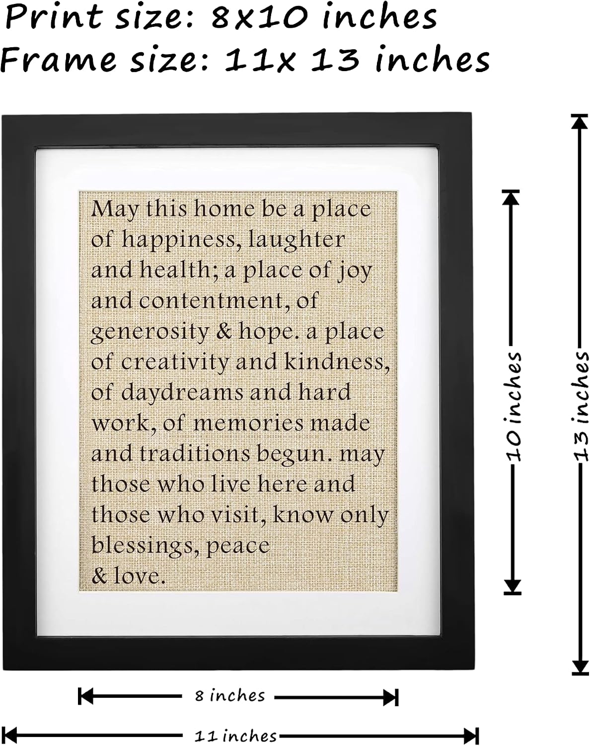 House Warming Gifts Framed 11" X 13", Housewarming Gifts for Friend Homeowner Neighbors, New House New Home Gift, Christmas Gift, First Home Decorations