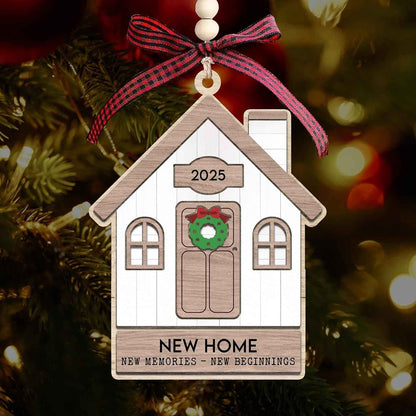 House Warming Gifts New Home - Housewarming Gifts for New House - Housewarming Gift Presents for Women, Couple - New House New Beginning -New House Owners Gift Ideas - Wooden Home Ornament 2025