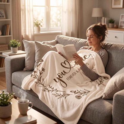 Couples Wedding & Anniversary Throw Blanket