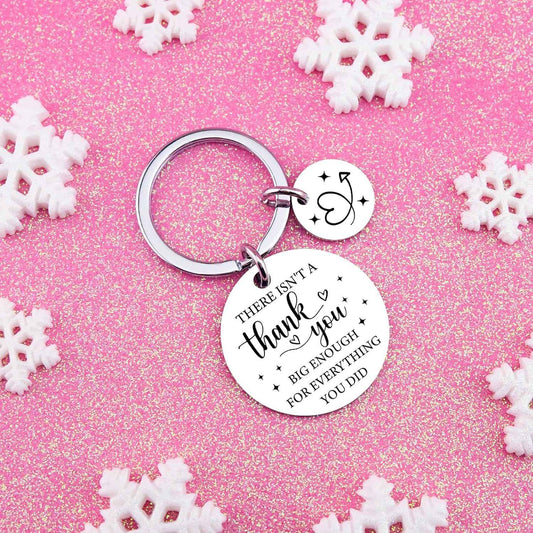 Thank You keychain Thank You Gifts for Women Men Friends Appreciation Gifts | for Women Men Coworkers Small Appreciation Gift for Social Worker Volunteer Administrative Assistant
