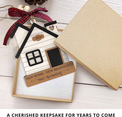 MAPDTWO House Warming Gifts New Home - Housewarming Gifts for New House, Women - New Home Gift Ideas for Couple - Wooden Ornament