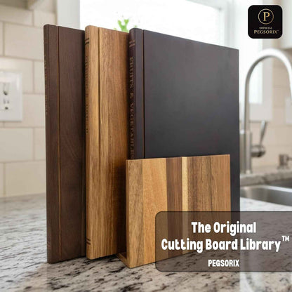 Acacia Kitchen Library Board & Coaster Gift Set
