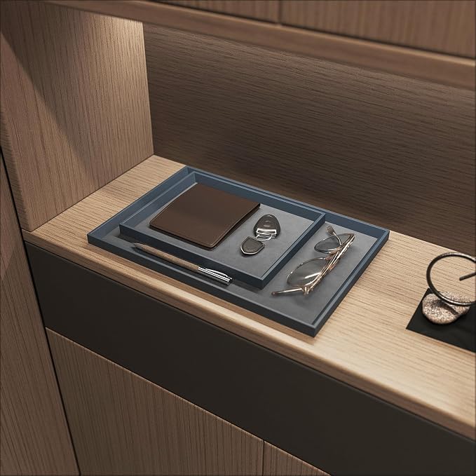 Leather-Look Jewelry & Valet Tray - Field & Blessing