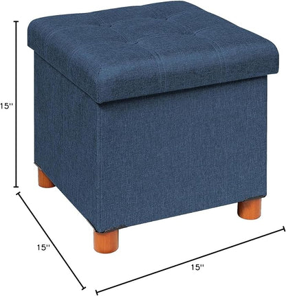 30-Inch Linen Storage Ottoman - Field & Blessing