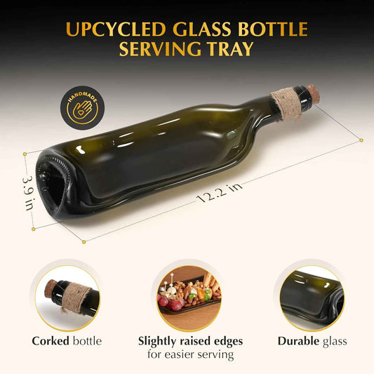 Melted Wine Bottle Serving Board