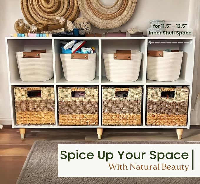 Woven Storage Cube Basket Set of Four - Field & Blessing