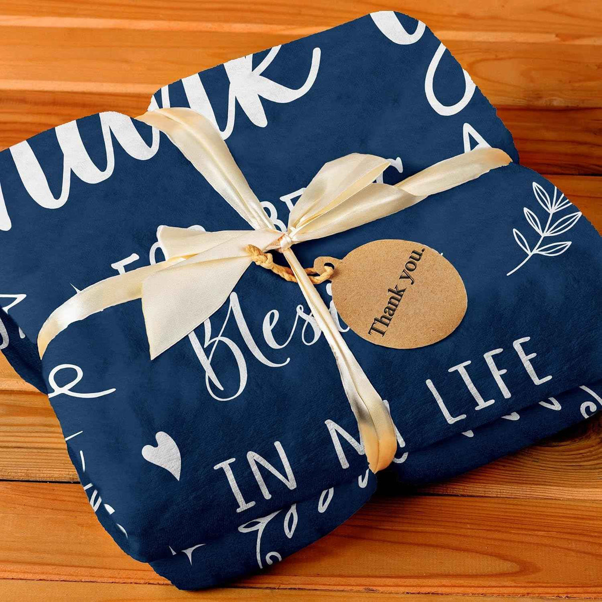 Thank You Gifts, Thank You Blanket 60"X50" Blue, Appreciation Gifts | Thank You Gifts for Women Men, Thank You Gift for Coworker Teacher, Employee Appreciation Gifts, Inspirational Birthday Gift