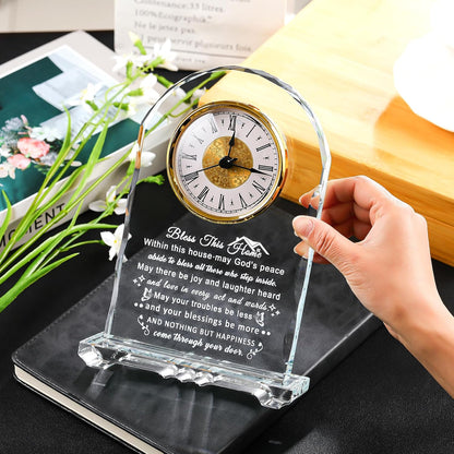 House Warming Gifts New Home, Housewarming Clock Gifts for Women Couples | New Home Gift Ideas, Housewarming Gifts for Friends Homeowners, Closing Gifts for House Buyers