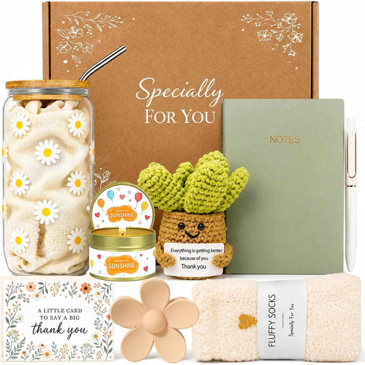 Thank You Gifts for Women 9PCS, Teacher Appreciation Gifts,Employee Appreciation Gift, Administrative Professional Day Gifts,Teacher, Employee, Nurse, Friends, Social Worker