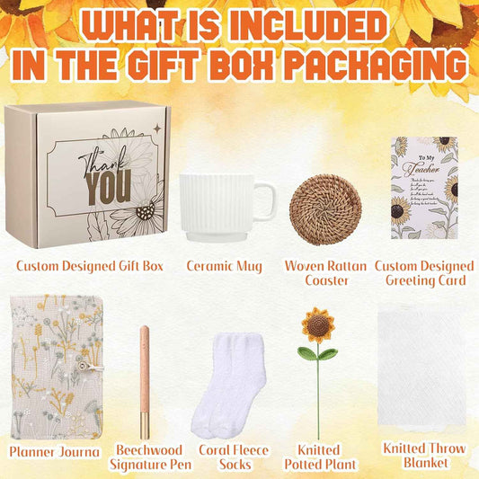 Teacher Comfort Gift Box with Blanket & Mug